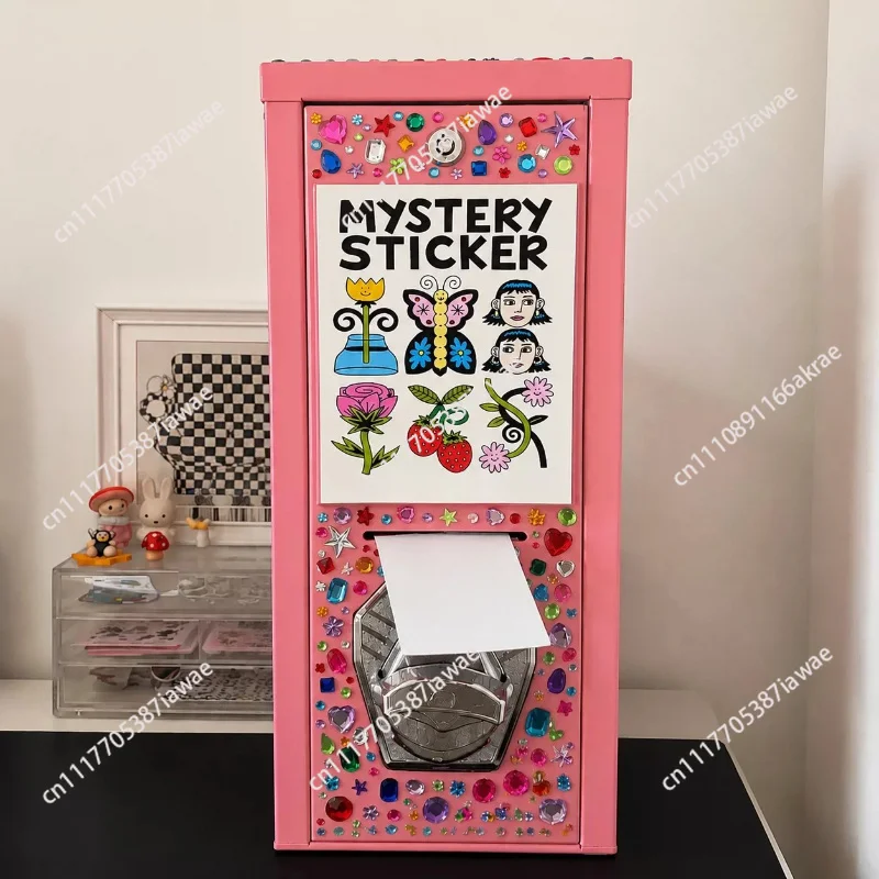 Self-service vending machine, desktop type, no battery, coin-operated card, tattoo sticker vending machine, twist card machine