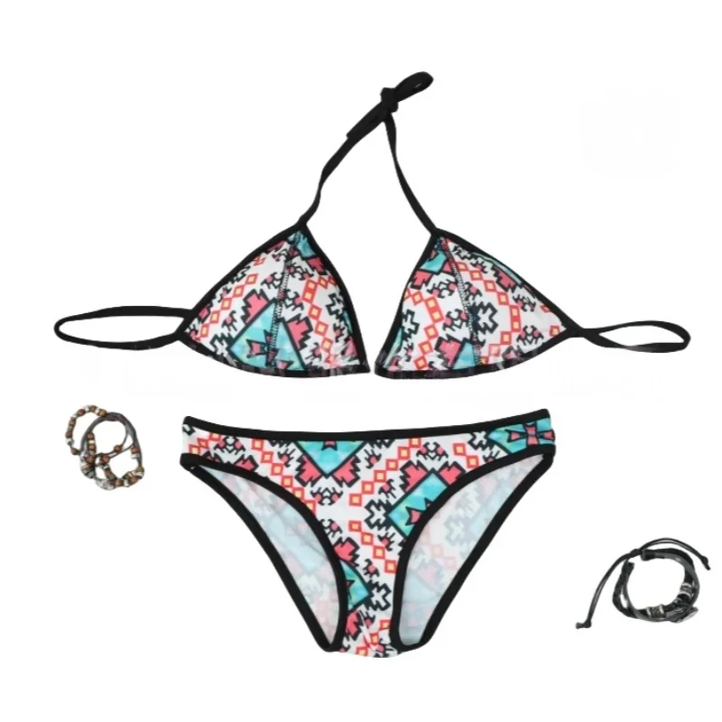 

Feamle Two-Piece Bikini Set Summer Multicolored Bathing Suit Beach Swimwear for Women