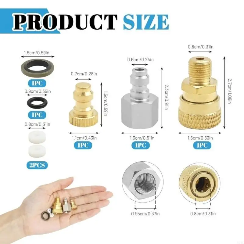 1/8inch BSP Quick Release Coupler Fittings Thread Hose Connector Fittings