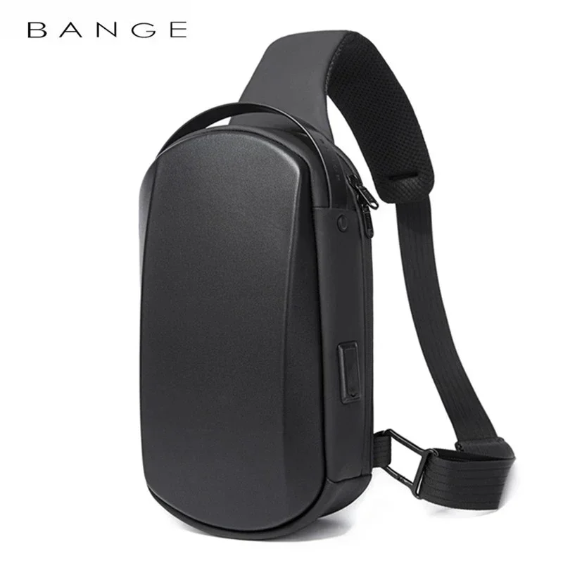 Bange Male Shoulder Bags USB Charging Crossbody Bags Men Anti Theft Chest Bag School Summer Short Trip Messengers Bag