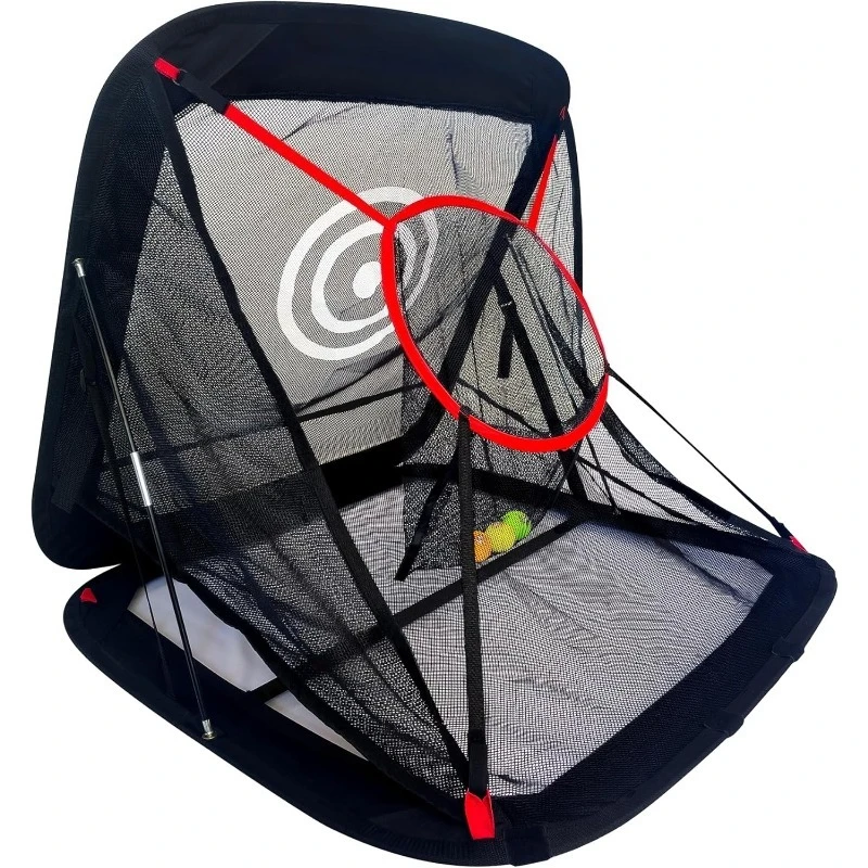 

XL Golf Chipping Net with Auto Ball Return, Attachable Targets & Protective Side Barrier Nets - Extra Large for Superior