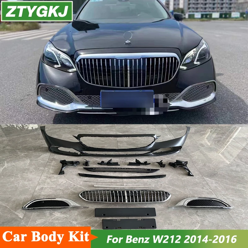 

High Quality Unpainted ABS Front Rear Bumper Side Skirts For Mercedes Benz W212 E200 E300 Tuning 2014-2016