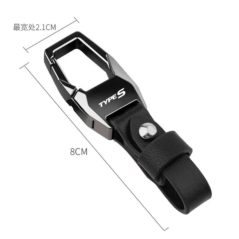 For Honda Fit City Civic Accord Type S Deluxe Leather car Keychain Keyring Keychain Lanyard Gift Keychain