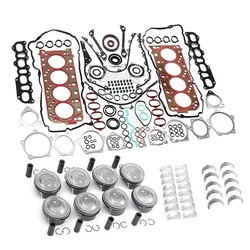 M48 Engine Rebuild Overhaul Set Φ96mm For Porsche Panamera Cayenne S 4S GTS 9PA 970 92A 4.8L V8 Overhaul Pistons Gasket Kit