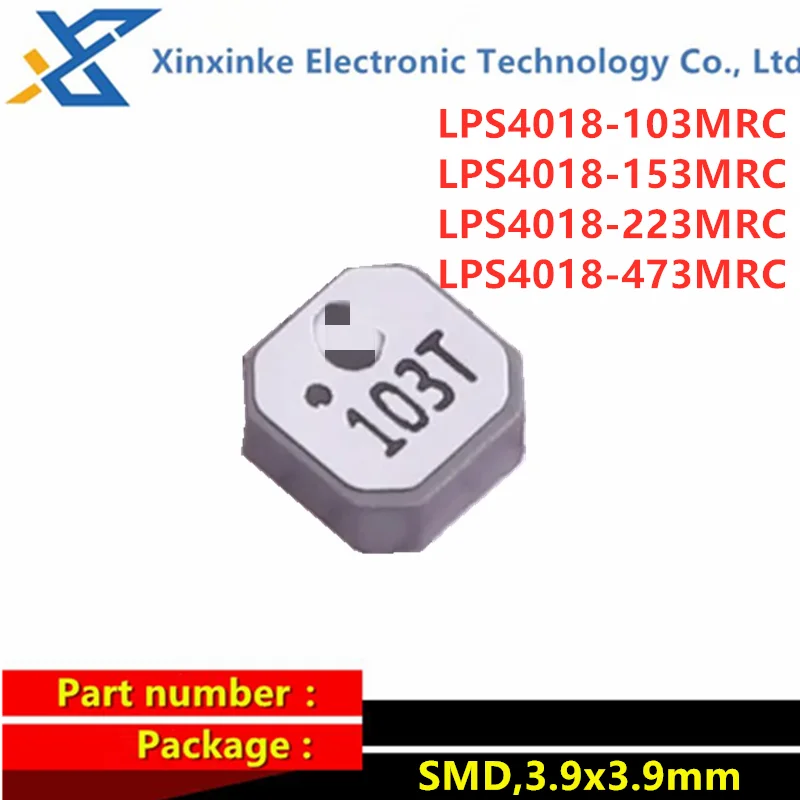 5PCS LPS4018-103MRC LPS4018-153MRC/223MRC LPS4018-473MRC 10UH 15uH 22/47UH 3.9x3.9mm​ Power Magnetic Adhesive Shielded Inductor