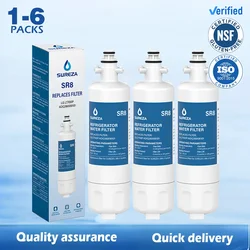 Reemplazo de filtro de agua para refrigerador LG LT700P ADQ36006101 Kenmore 9690, Compatible con ADQ36006102 RWF1200A, 1-6 piezas