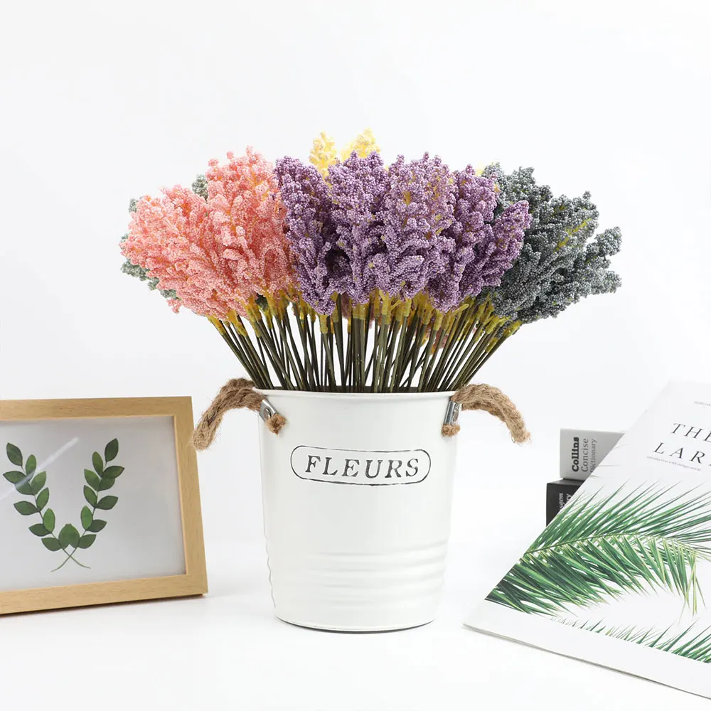 6 Stück 32 cm Ähre Qualität natürliche getrocknete Blumen Kaninchenschwanz Pampas Reed getrockneter Blumenstrauß Hochzeit Party Dekoration Pflanzen ﻿ – Detail 5