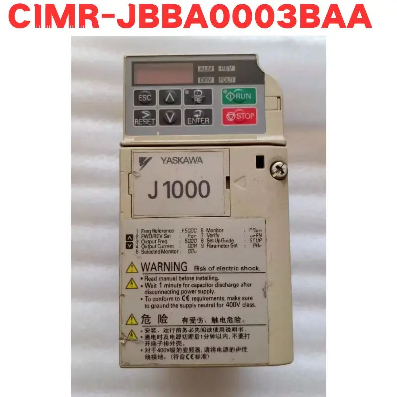 Second-hand CIMR-JBBA0003BAA  Inverter Functional test OK Fast delivery