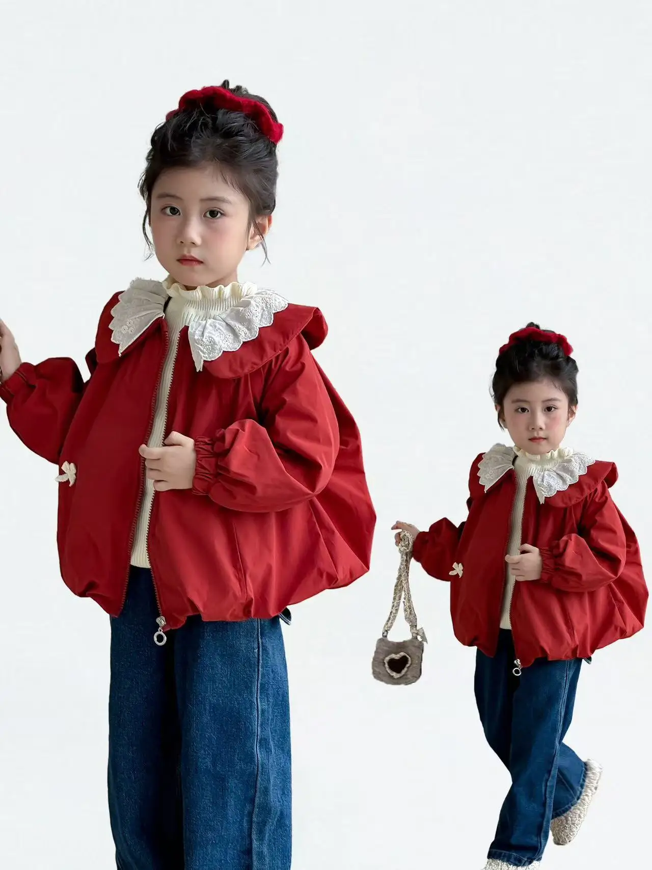 Girls Fleece Lined Jacket Autumn Winter New Stylish Thickened Casual Outer Tops For Baby Kids Girls