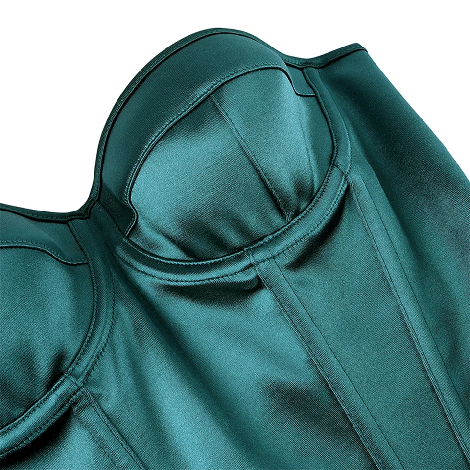 Becirzet Elegantes Damen-Korsett-Top, trägerlos, mit BH, atmungsaktiv, mit Schnürung, Bauchkontrolle, Taillenformer, Bustier. – Detail 29