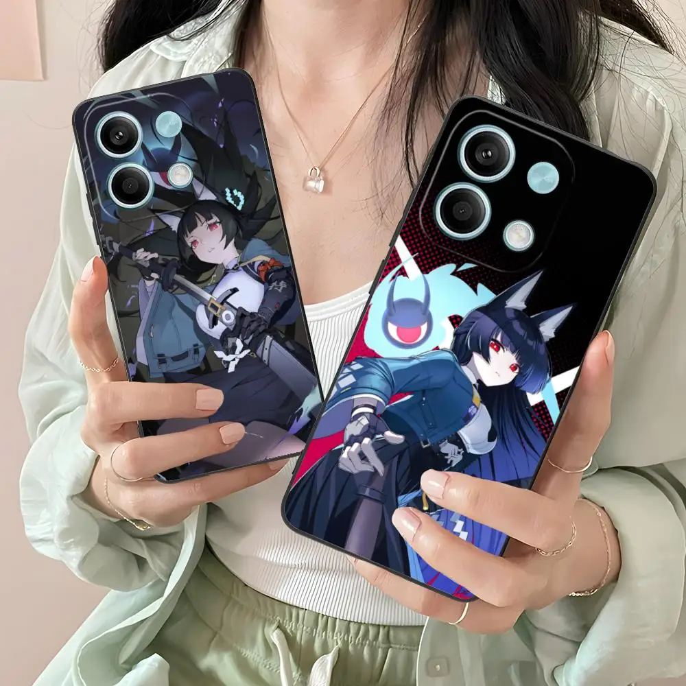 حافظة هاتف Zenless Zone Zero Hoshimi Miyabi لهاتف Xiaomi Redmi Note 14 13 12 11 A5 3 2 1 Pro Plus 4G 5G واقية من الطباعة الملونة #3