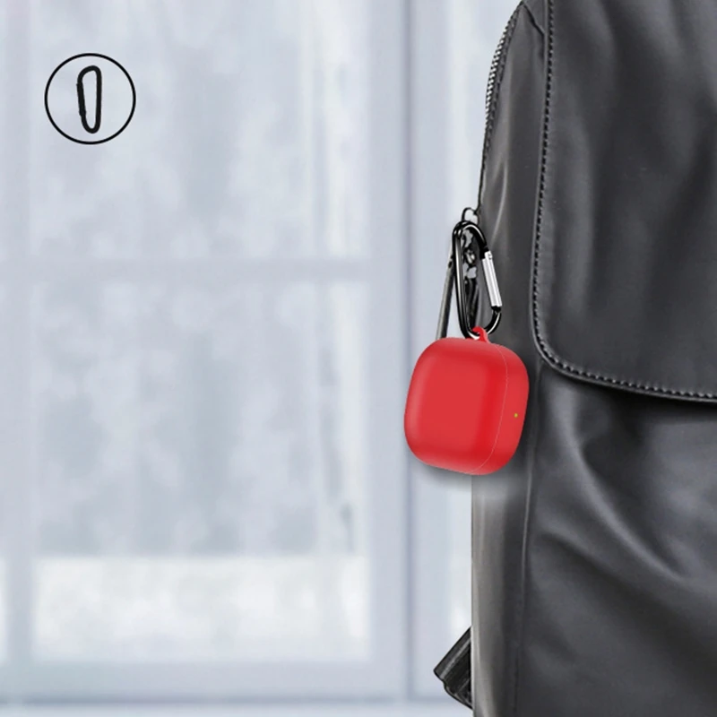 واقية غطاء سيليكون مع هوك المفاتيح لسامسونج غالاكسي Buds2 برو/براعم 2 برو سماعة حامي حافظة واقية قذيفة