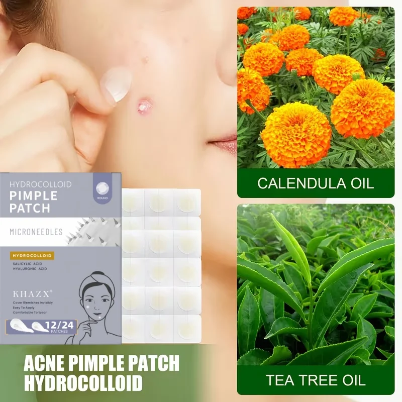 180+12 قطعة/علبة من رقع حب الشباب - غير كحولي، تستخدم لامتصاص أقلام حب الشباب، غير مزعجة، أساسية للعناية بحب الشباب