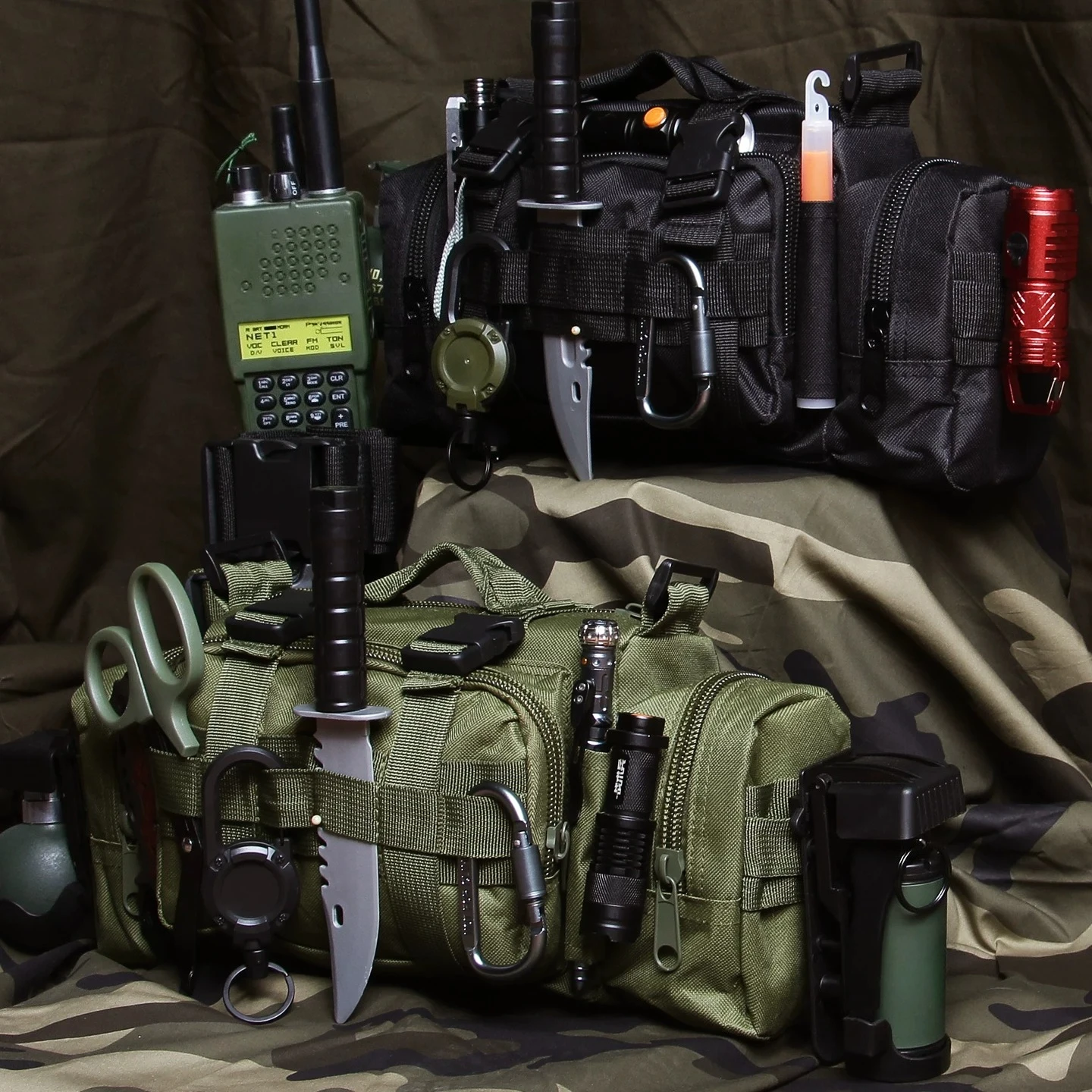 Outdoor Tactical Waist Bag, Multi-functional Equipment Bag, Waterproof Cross-body Bag, Handbag, Cycling Expansion Bag