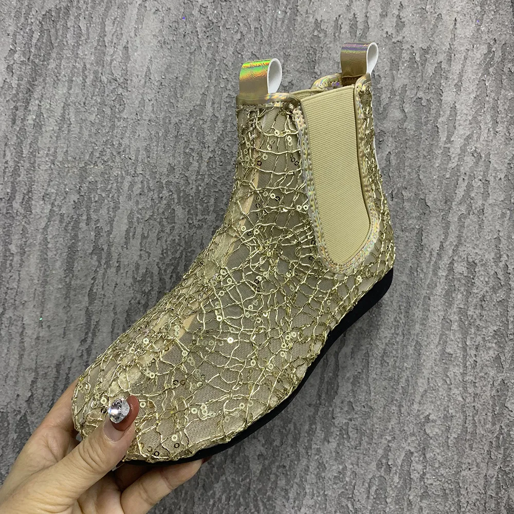 Summer Women Sandals Lace Mesh Breathable Casual Women Boots Fashion Women Shoes Plus Size