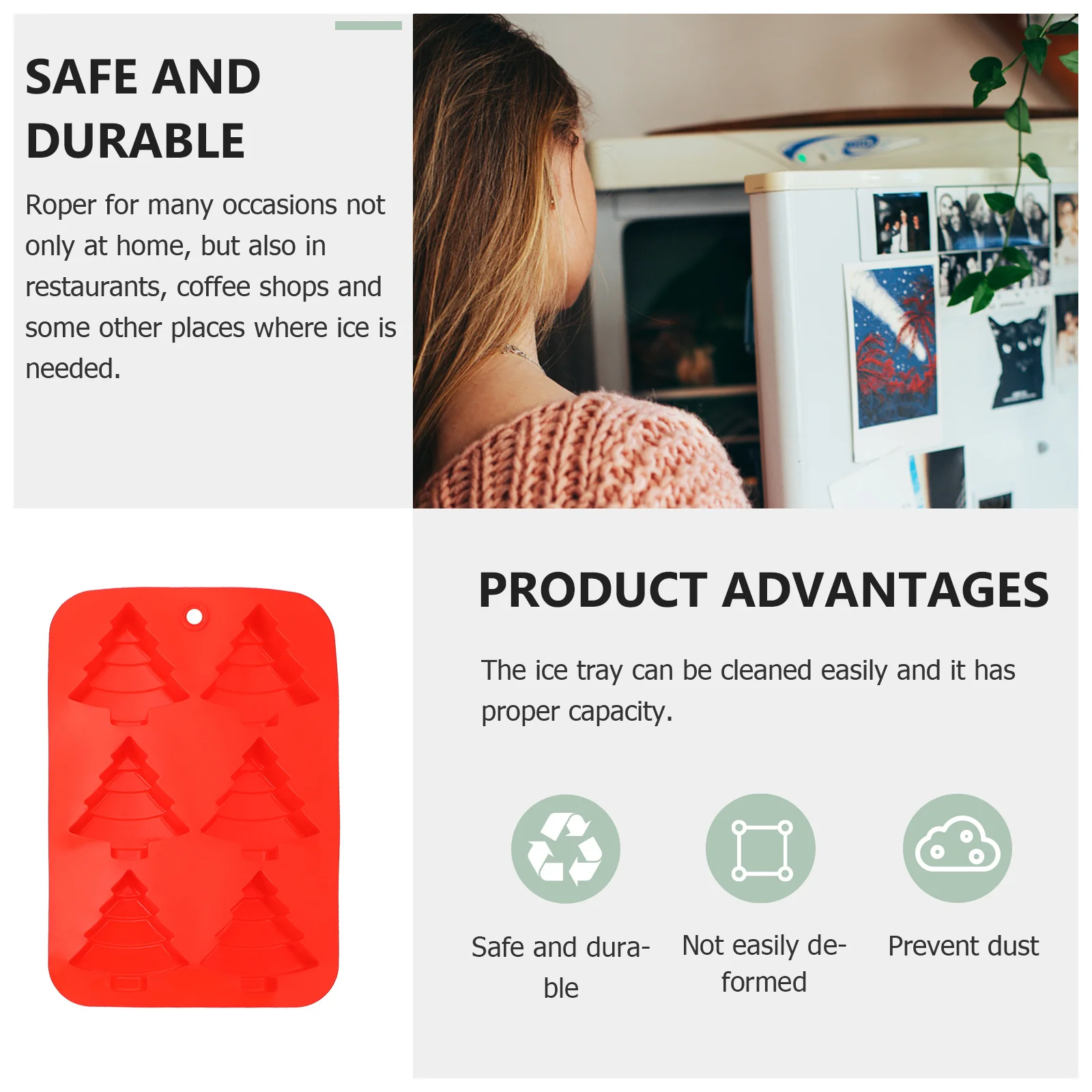 

2Pcs Silicone Mold DIY Baking Mould Christmas Tree Shape Cake Cookie Chocolate Fondant Gifts DIY Baking Mold Silicone Mould