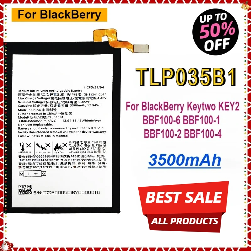 

НОВЫЙ аккумулятор для мобильного телефона TLP035B1 емкостью 3500 мАч для BlackBerry Keytwo KEY2 BBF100-6 BBF100-1 BBF100-2 BBF100-4, совместимые аккумуляторы