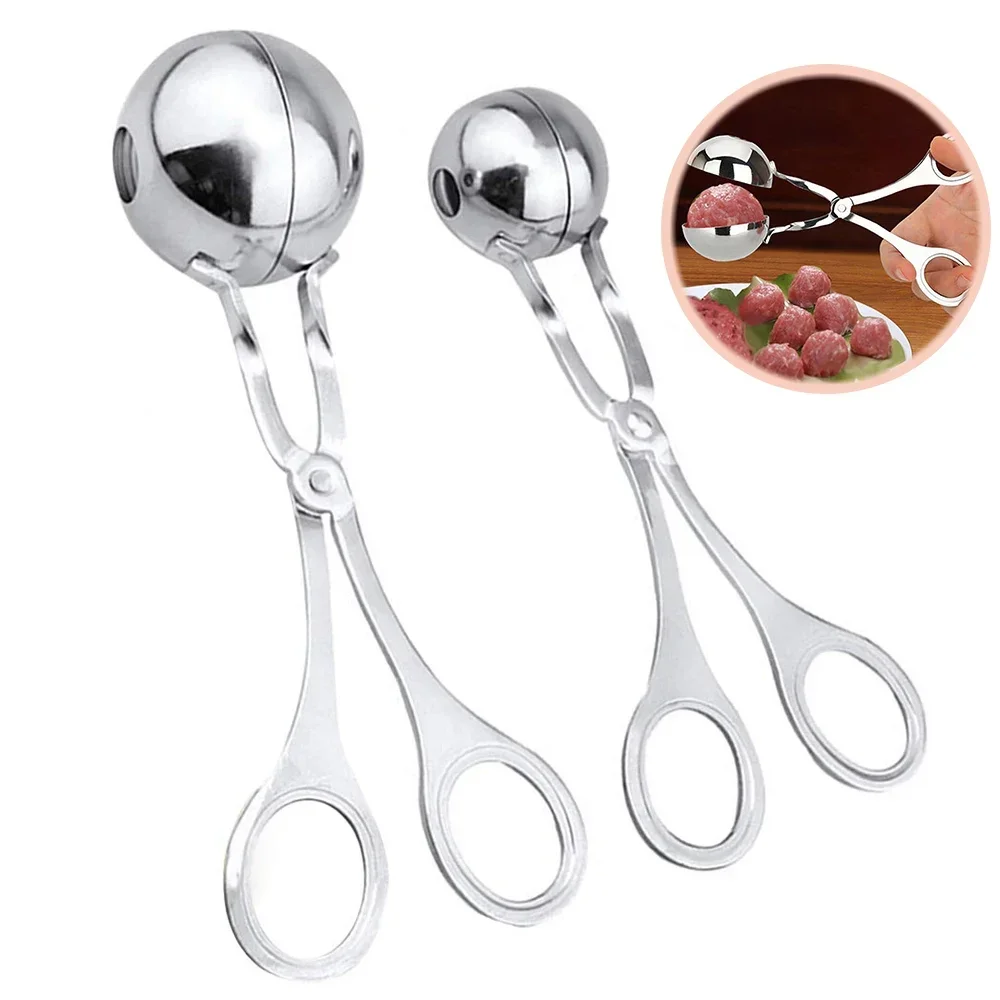 

Meat Ball Maker Tool Stainless Steel Clip Round Rice Ball Shaper Spoon Meatball Making Mold Non Stick Stuffed Kitchen Gadget