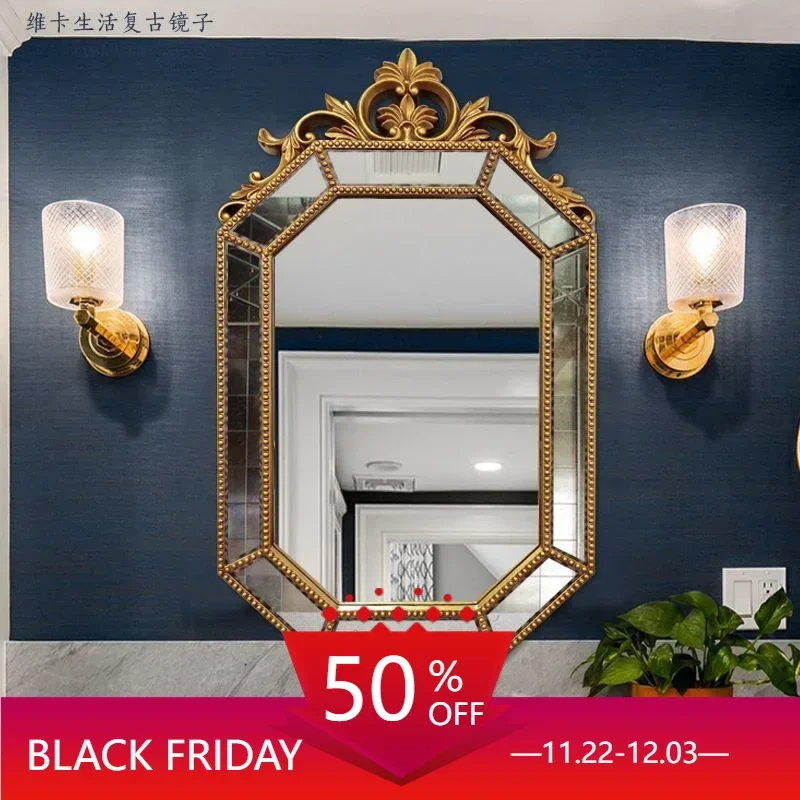 Long Vintage Decorative Mirrors Big Bathroom Shower Shaving Infinity Mirror Large Espelhos Decorativos Home DecorationBC