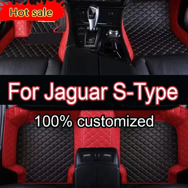 

Автомобильные коврики для Jaguar S-Type SType S Type 1999 ~ 2007 Ковер Прочный кожаный коврик против грязи Прокладки Внутренняя часть Автомобильные аксессуары