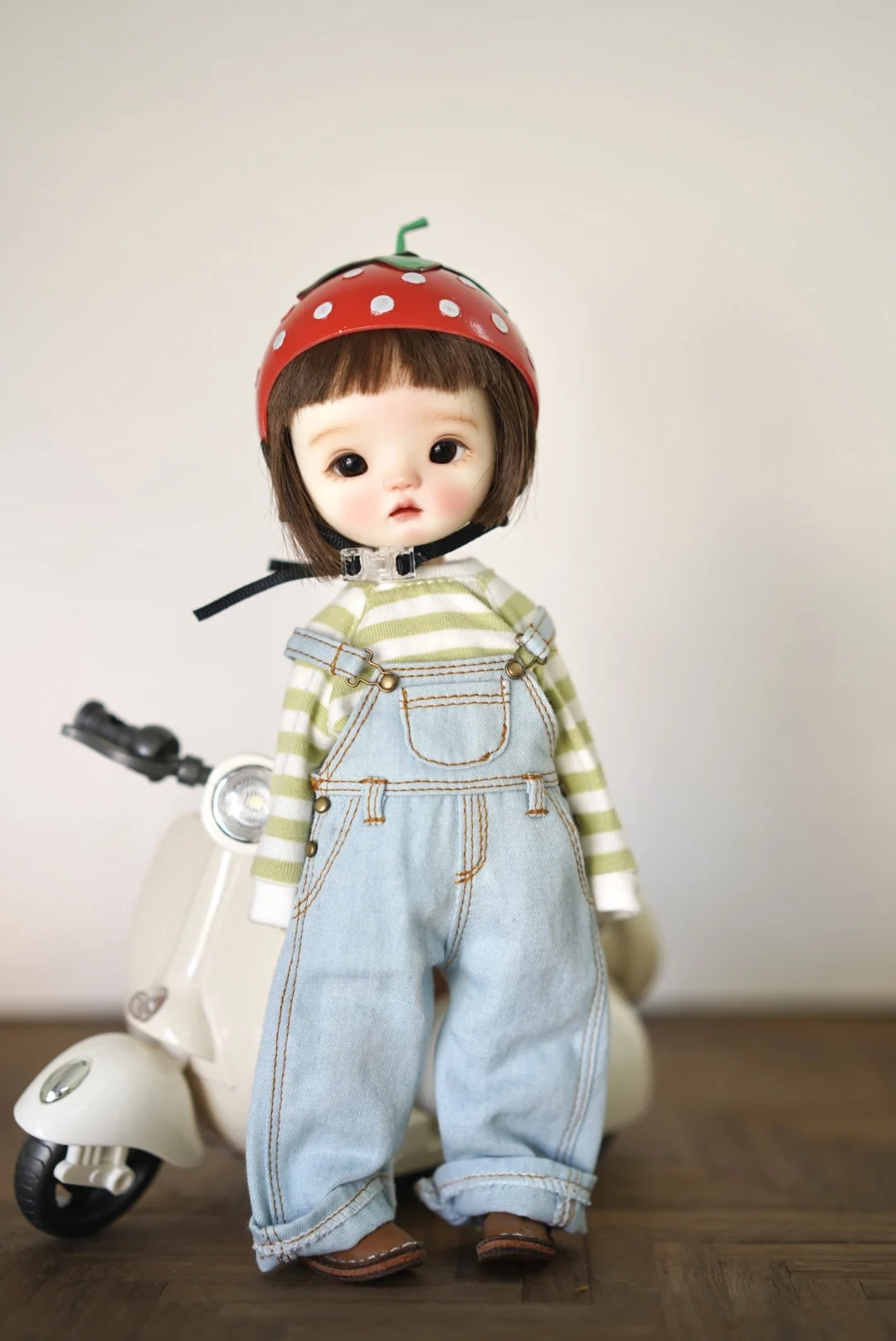 1/6 Bjd Doll Versatile Cowboy Strap Pants Doll Jumpsuit For Azone Blythe Licca Joint Body Girl Doll Accessories Birthday Gift