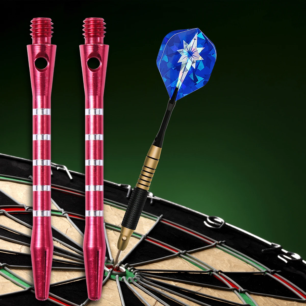 

20 PCS Dart Shaft Throwing Toy Aluminium Alloy Shafts Electronic Accessories