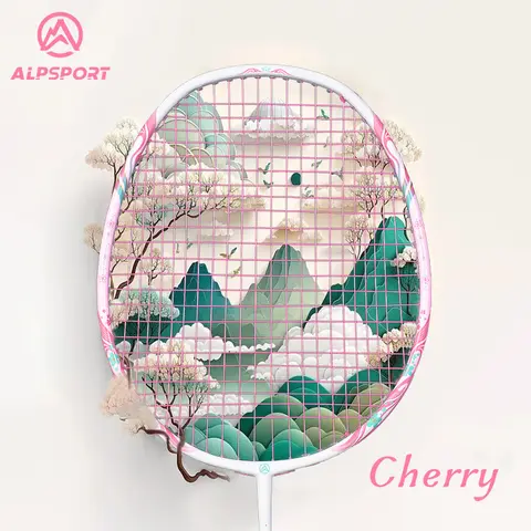 ALPSPORT TX/4U/G5 슈퍼 오펜시브 22LBS 카본 파이버 & 알루미늄 배드민턴 라켓 세트 - 가볍고 내구성이 뛰어난 프로 레크리에이션 콤보