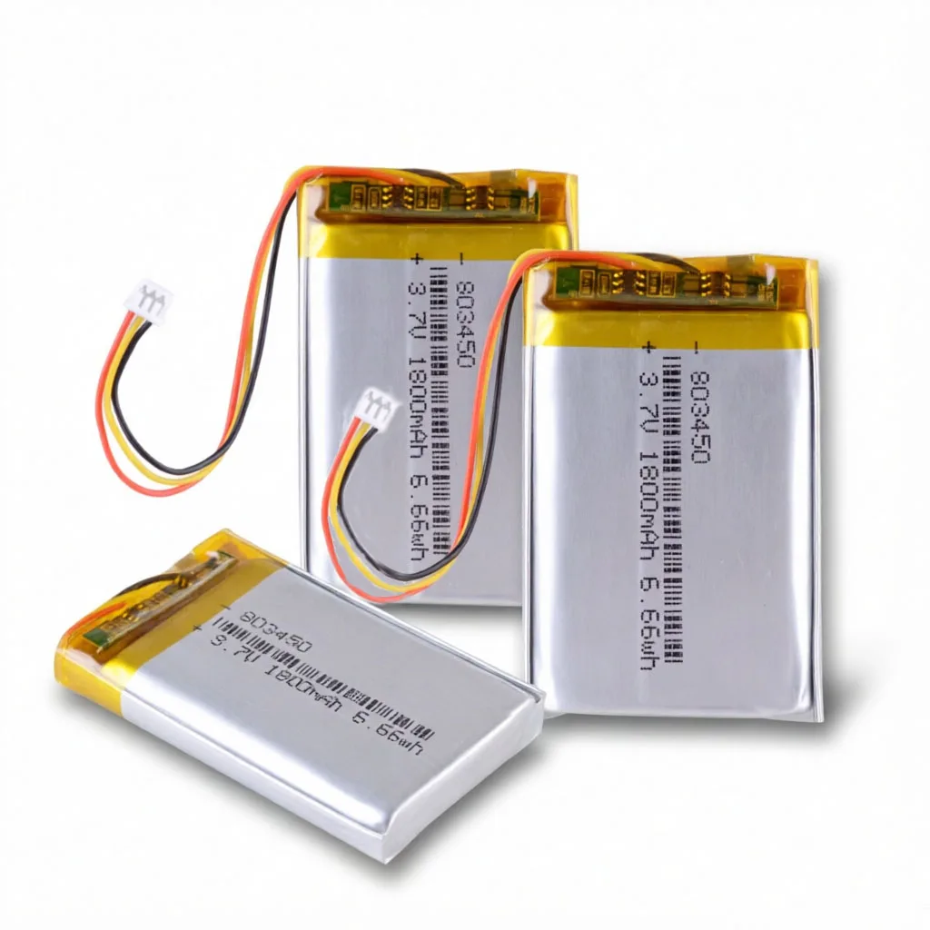 ISUNOO 803450 3.7V 1500mAh Li-Polymer LiPo Rechargeable Battery With PH 1.25mm 3pin Connector For MP3 DVD PAD Camera GPS Laptop