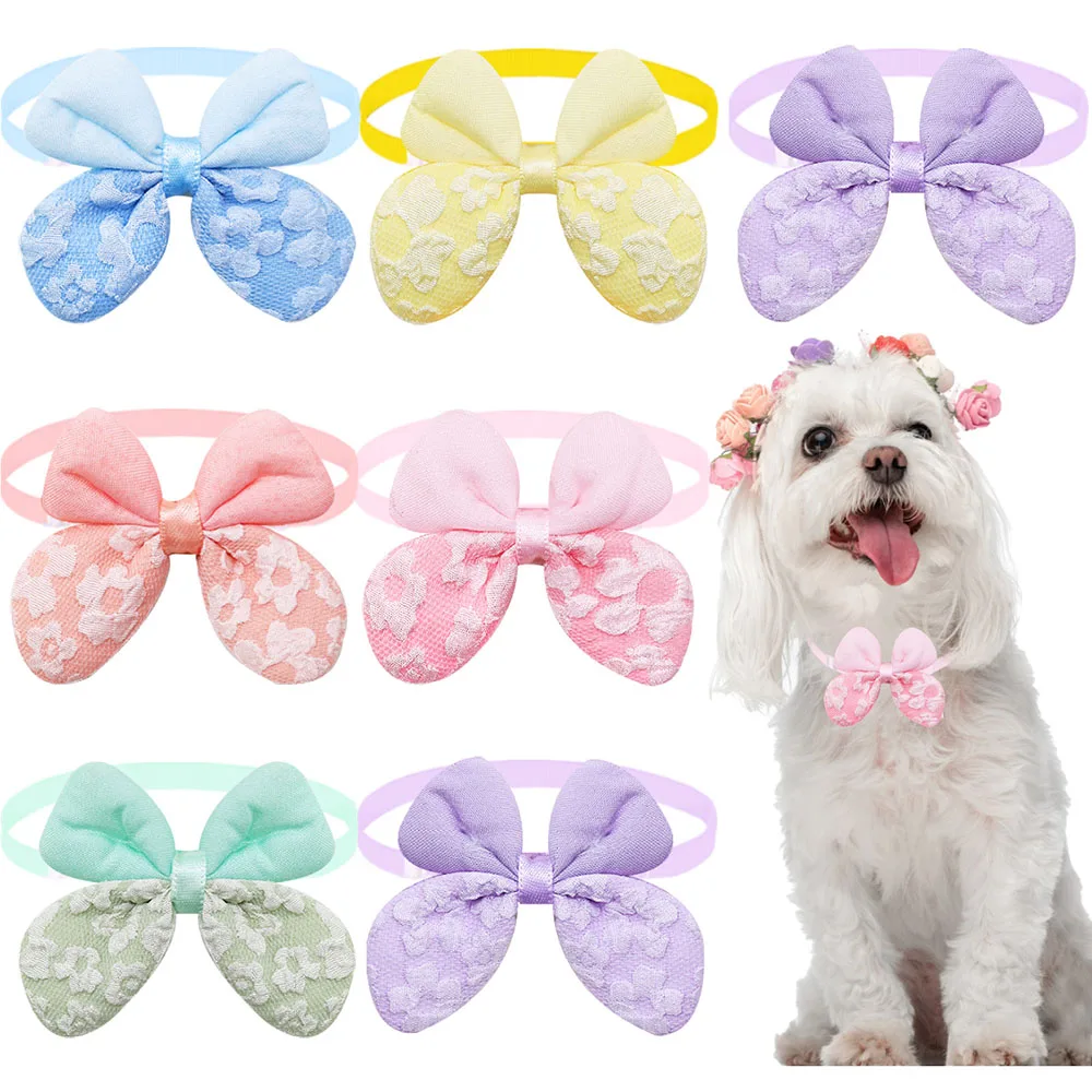 20/40PCS Butterfly Dog Bow Ties Colorful Adjustable Pet Dog Collars Puppy Bowties Cute Pet Dog Bowties Accessories For Dogs