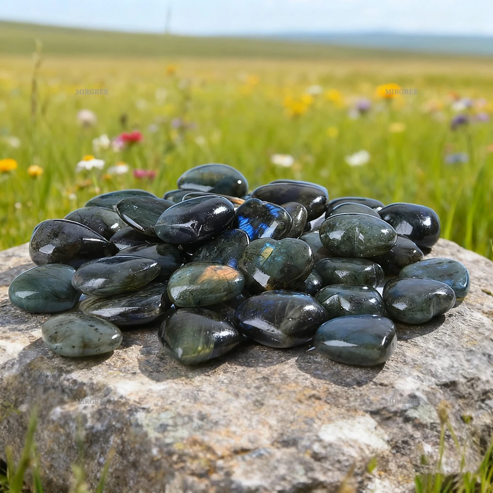 2pcs Elongated Polished Stone - An Ideal Choice for Healing, Meditation, Home Decoration, and Chakra Healing
