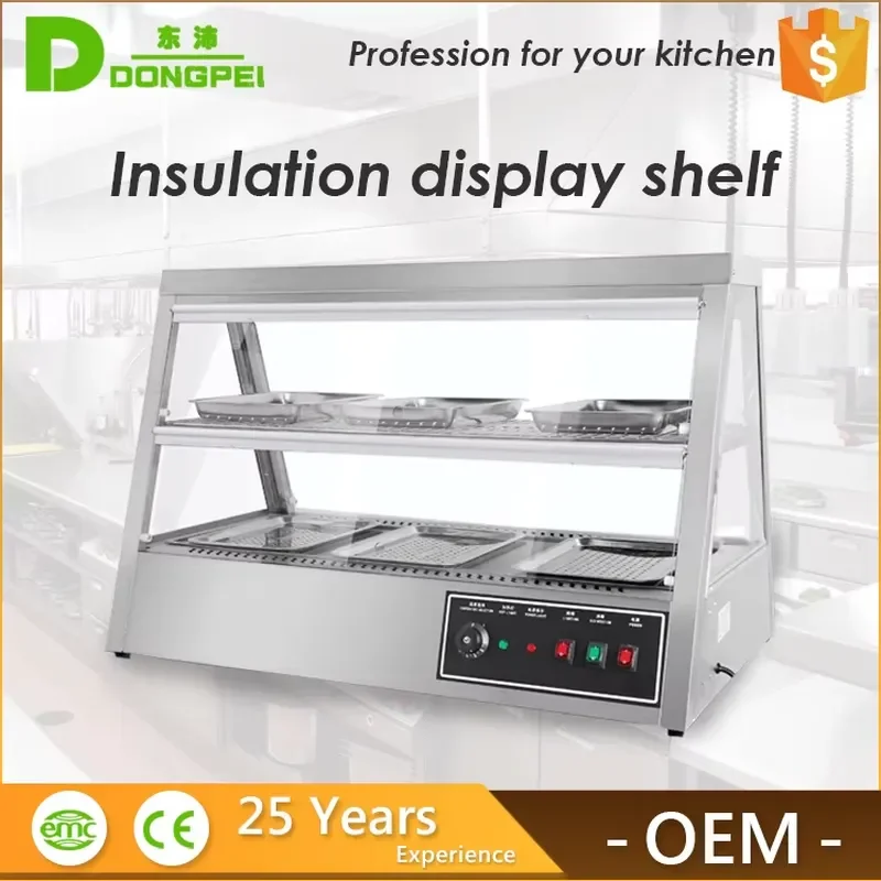 Commercial Food Warmer Display Cabinet Stainless Steel Insulated Container for Hot Meals Buffet Restaurant Equipment