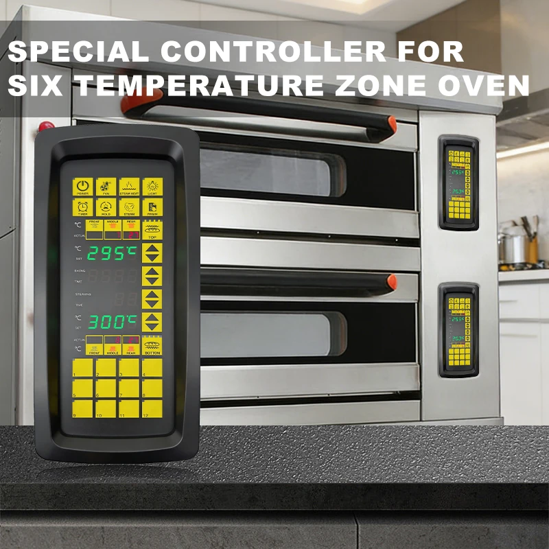 Multi-layer Safety Protection Six Zone Independent Temperature Controller for Various Layered Oven