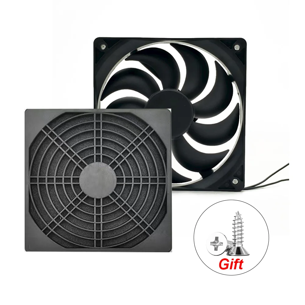 Ozone Machine Accessories 12025 Cooling Fan AC100-220V Nine Blades Continous Working with Cover For Ozone Generator
