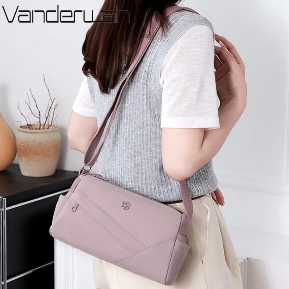 

Travel bag Waterproof Nylon Women Shoulder Crossbody Bags for Women Luxury Handbags Women Bags Designer Two Layers Summer Sac