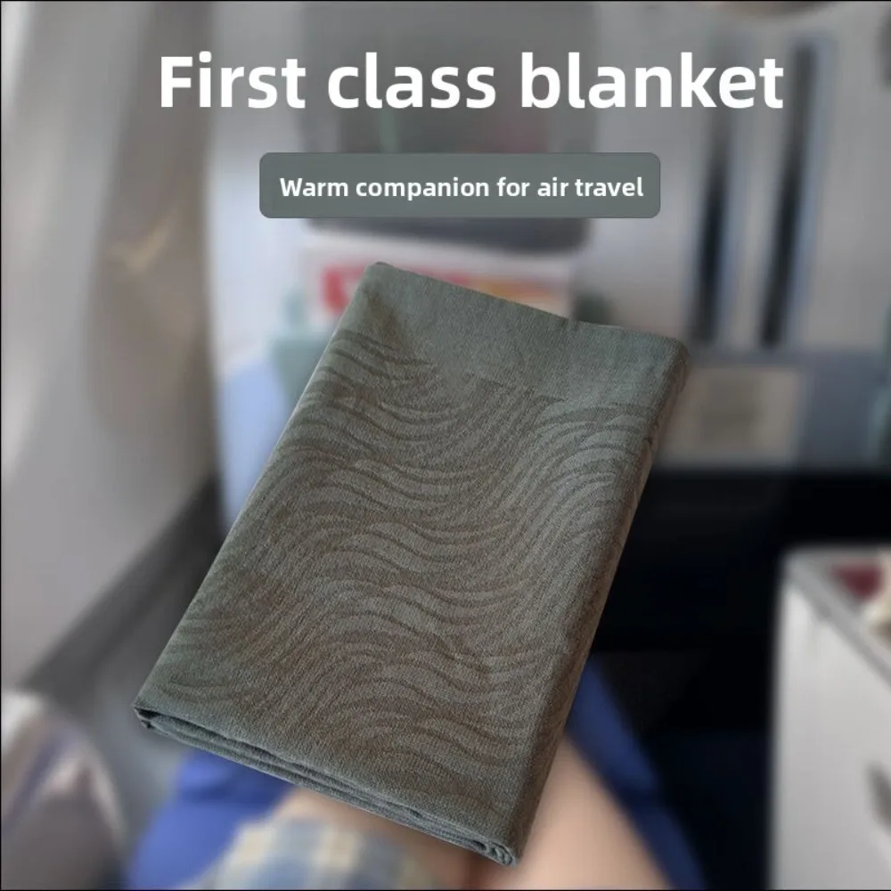 

Gray Soft Lightweight Warm Throw Blanket for Home Office Car Travel Airplane First Class Nap Sofa Use Air Conditioned Comfort