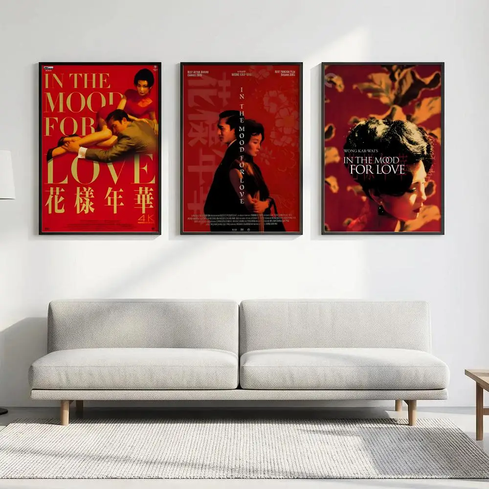 Movie IN THE MOOD FOR LOVE Poster HD art, waterproof, sticky wall, home decoration (living room, bedroom, bar), aesthetic