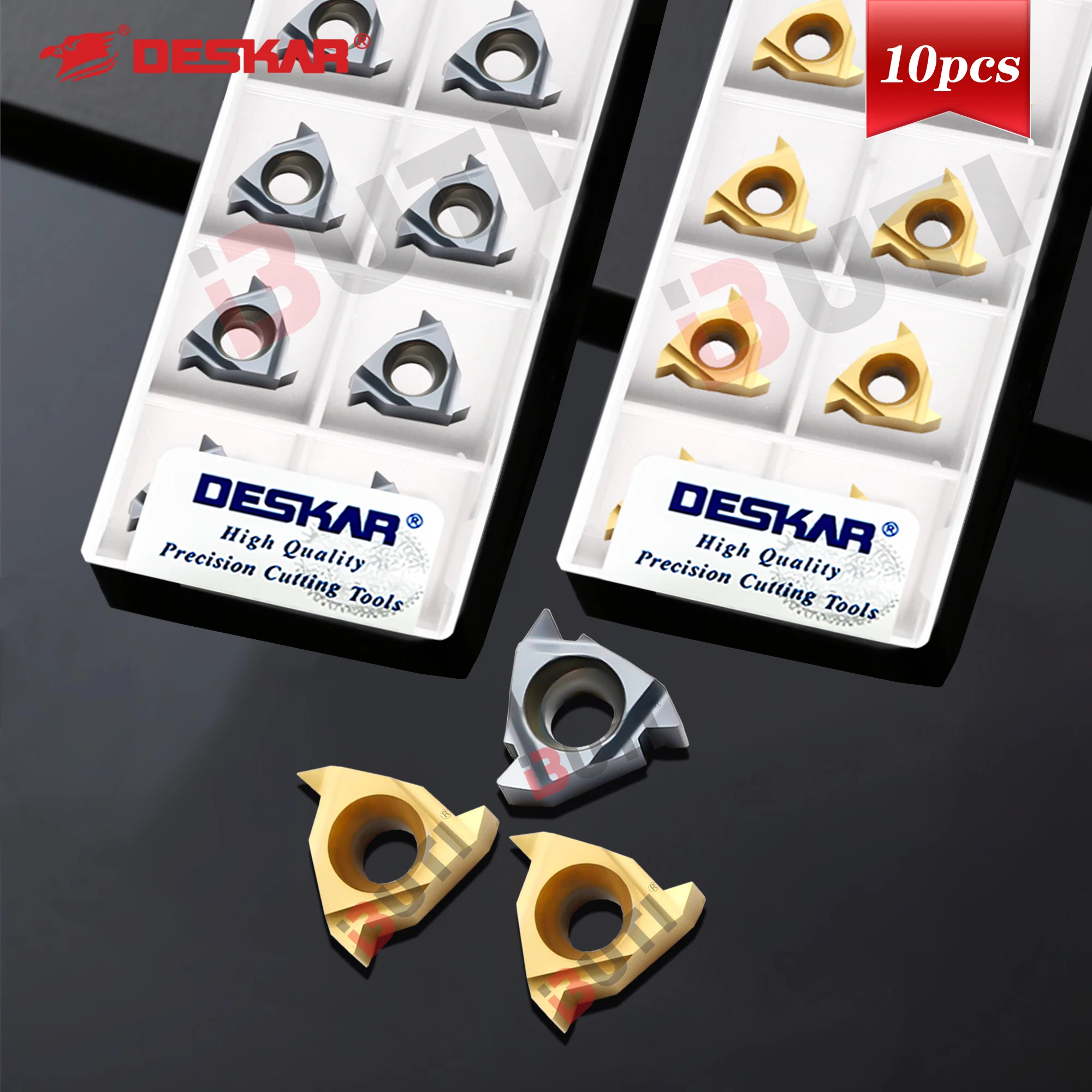 

11ER 11IR/1.0/1.25/1.5/2.0 ISO LDA 11ER 11IR A60 A55 LDC DESKAR Original Lathe Thread Tool Steel Parts Stainless Steel Universal