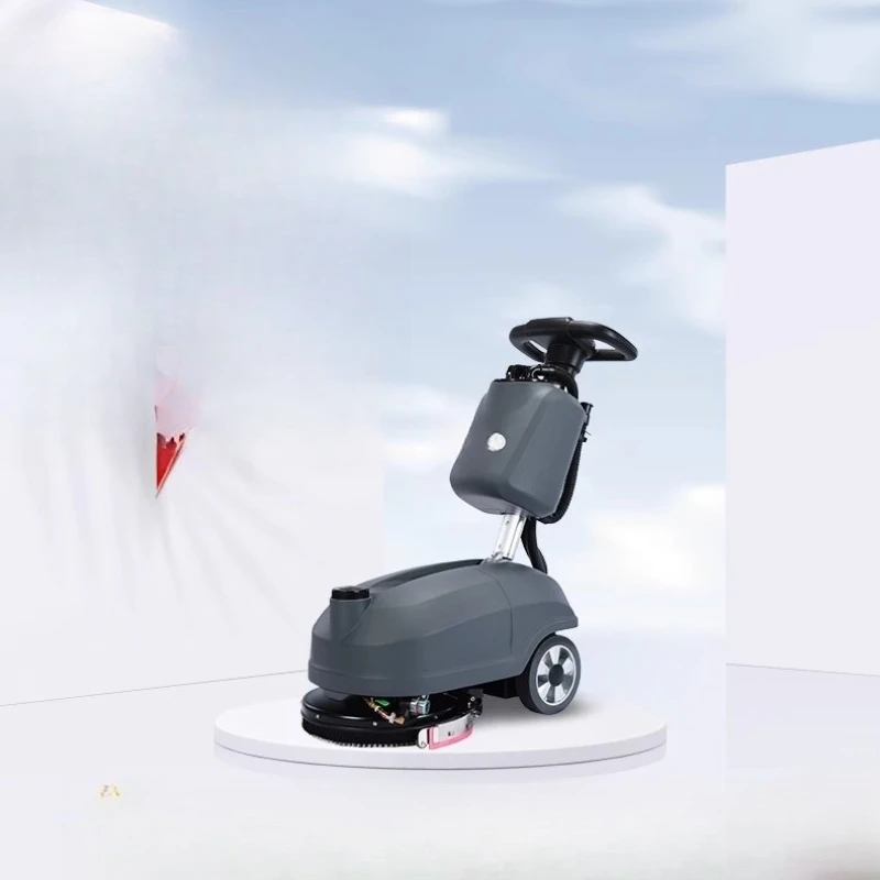 

Commercial hand-push small washing suction and towing integrated three-in-one automatic industrial mopping machine