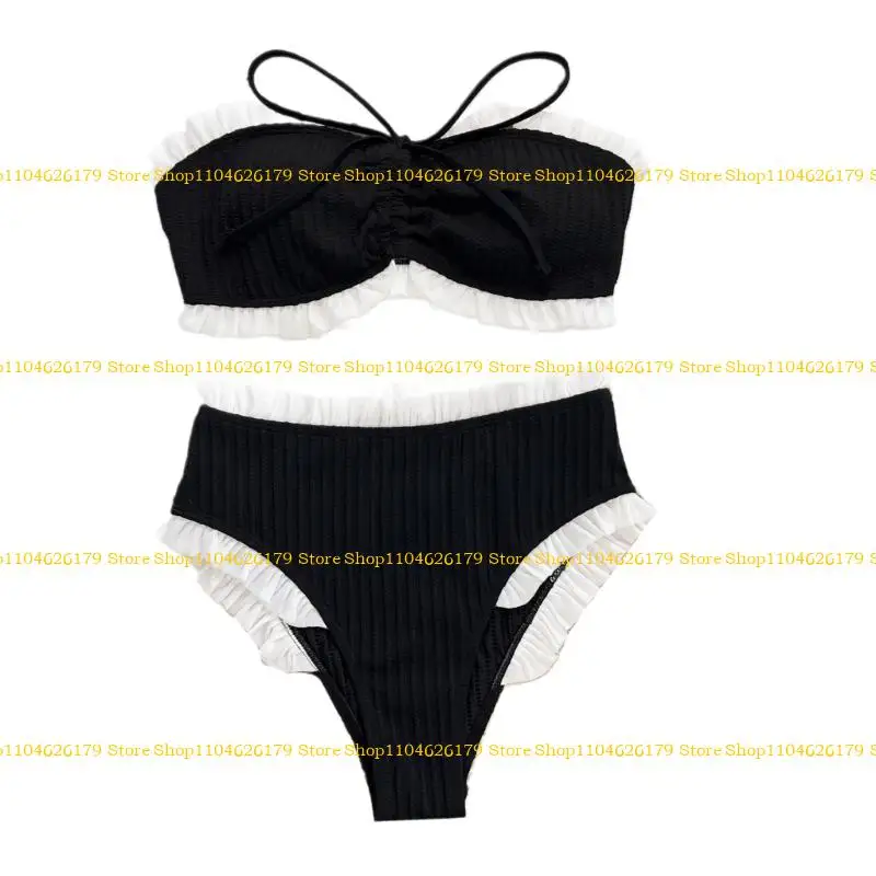 A1a2 Women Bandeau Thong Swimwears ثنائية نادي السباحة بدلة السباحة بدلة السباحة