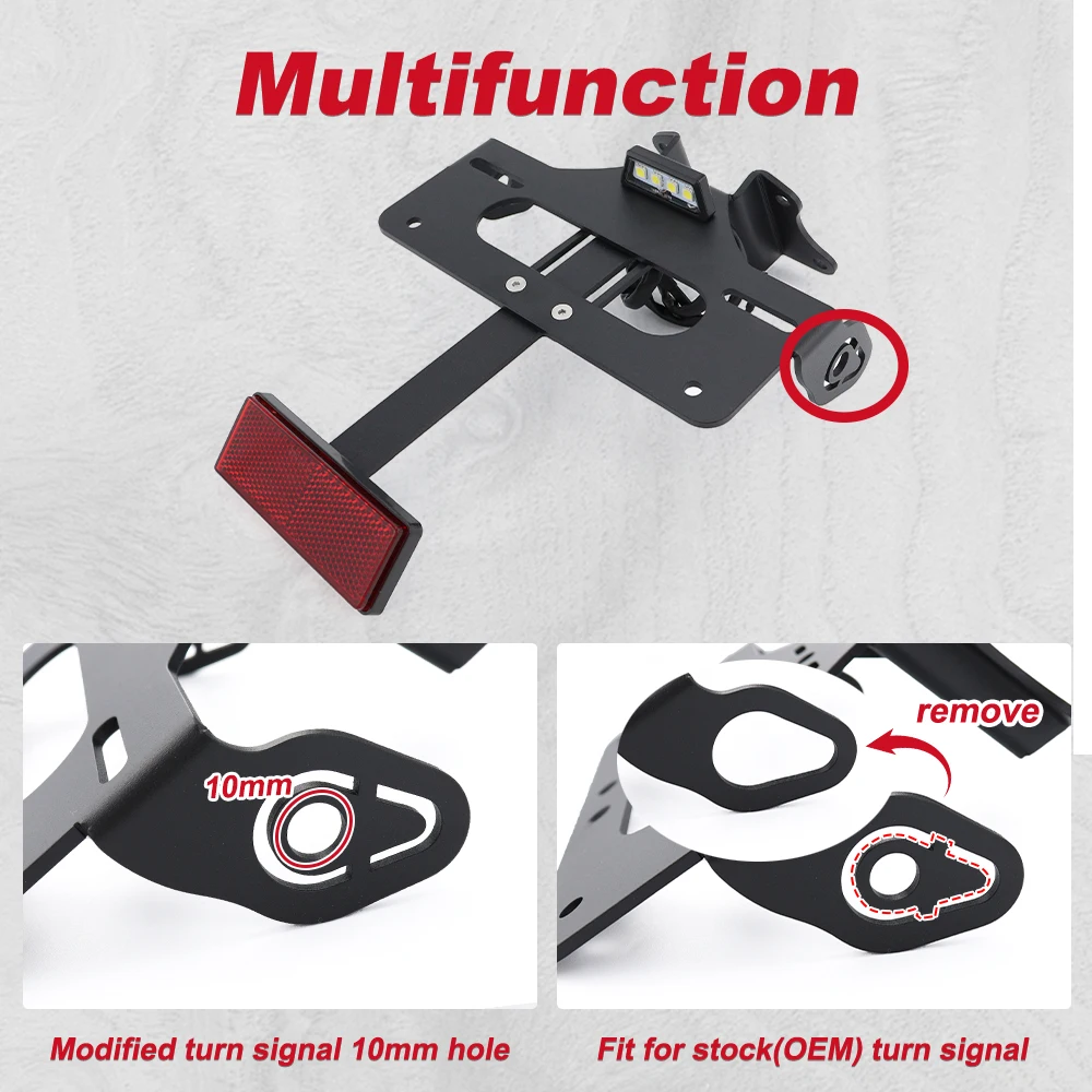 For YAMAHA MT-10 FZ-10 2017-2026 MT-10/SP 2022 2023 2024 2025​ 2026 Motorbike Rear Tail Tidy License Plate Fender Eliminator kit