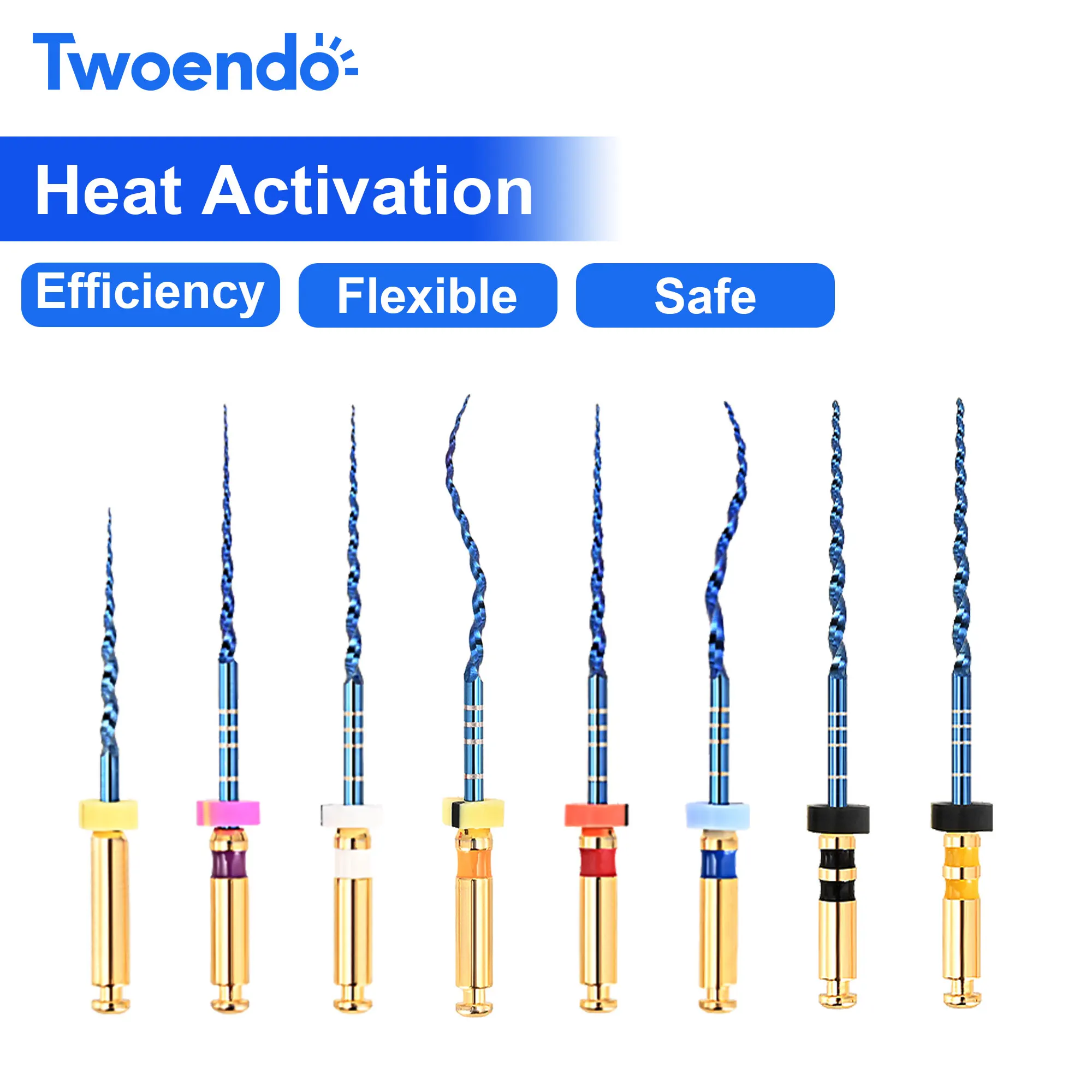 Dental Niti Blue Heat Activated Rotary Files 21/25/31mm Endodontic Files For Root Canal Retreatment Dentist Instrument