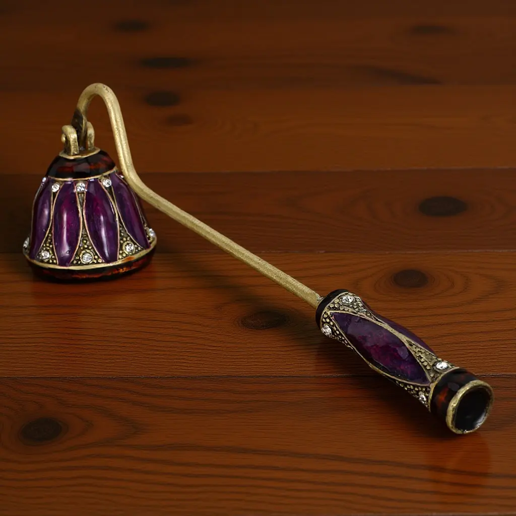 Vintage Snuffer Long Handle Metal Wick Flame Extinguisher Decorative Accessories Flame Stopping Tool for Home