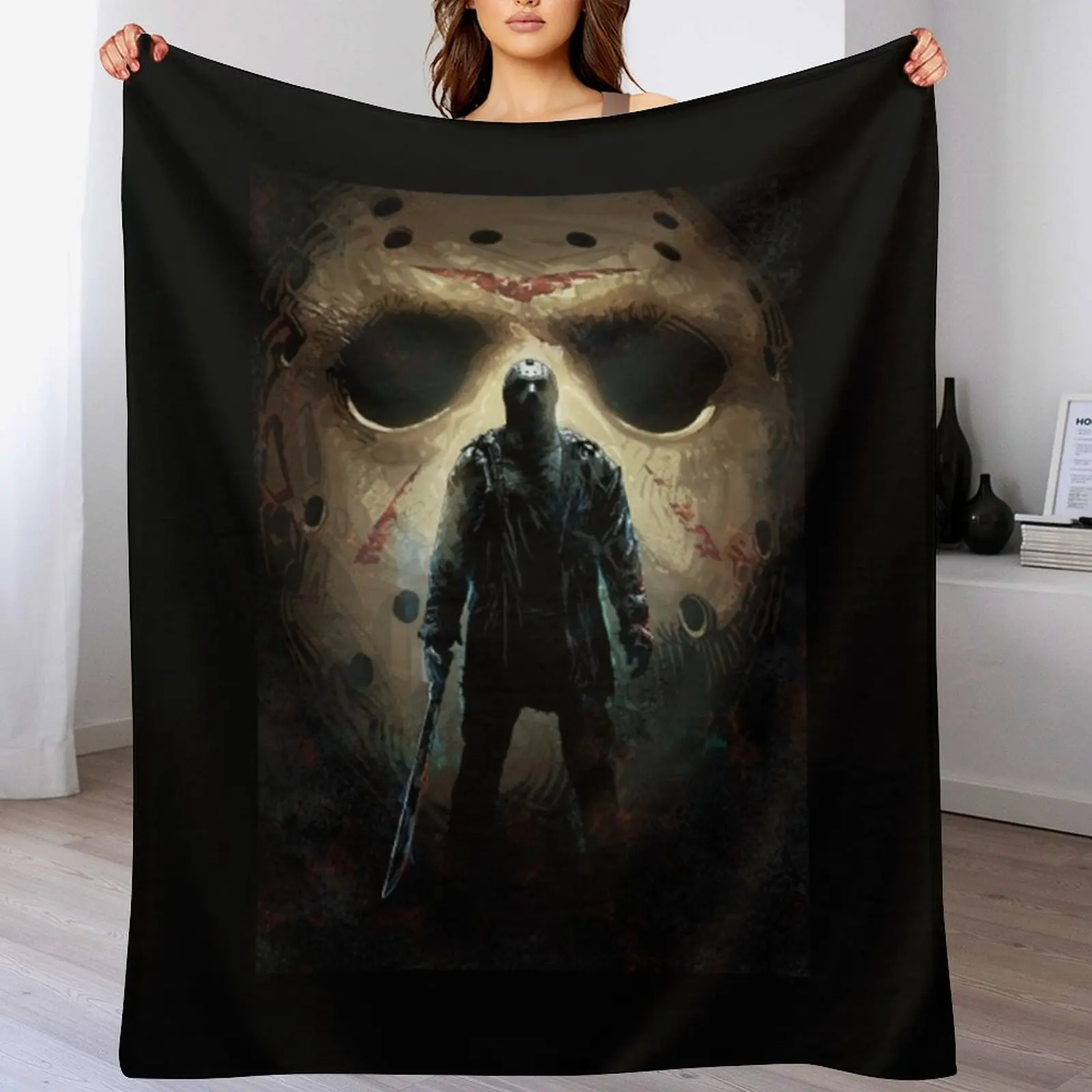 Jason Voorhees Throw Blanket Sofa Throw Tourist Decorative Sofas Blankets