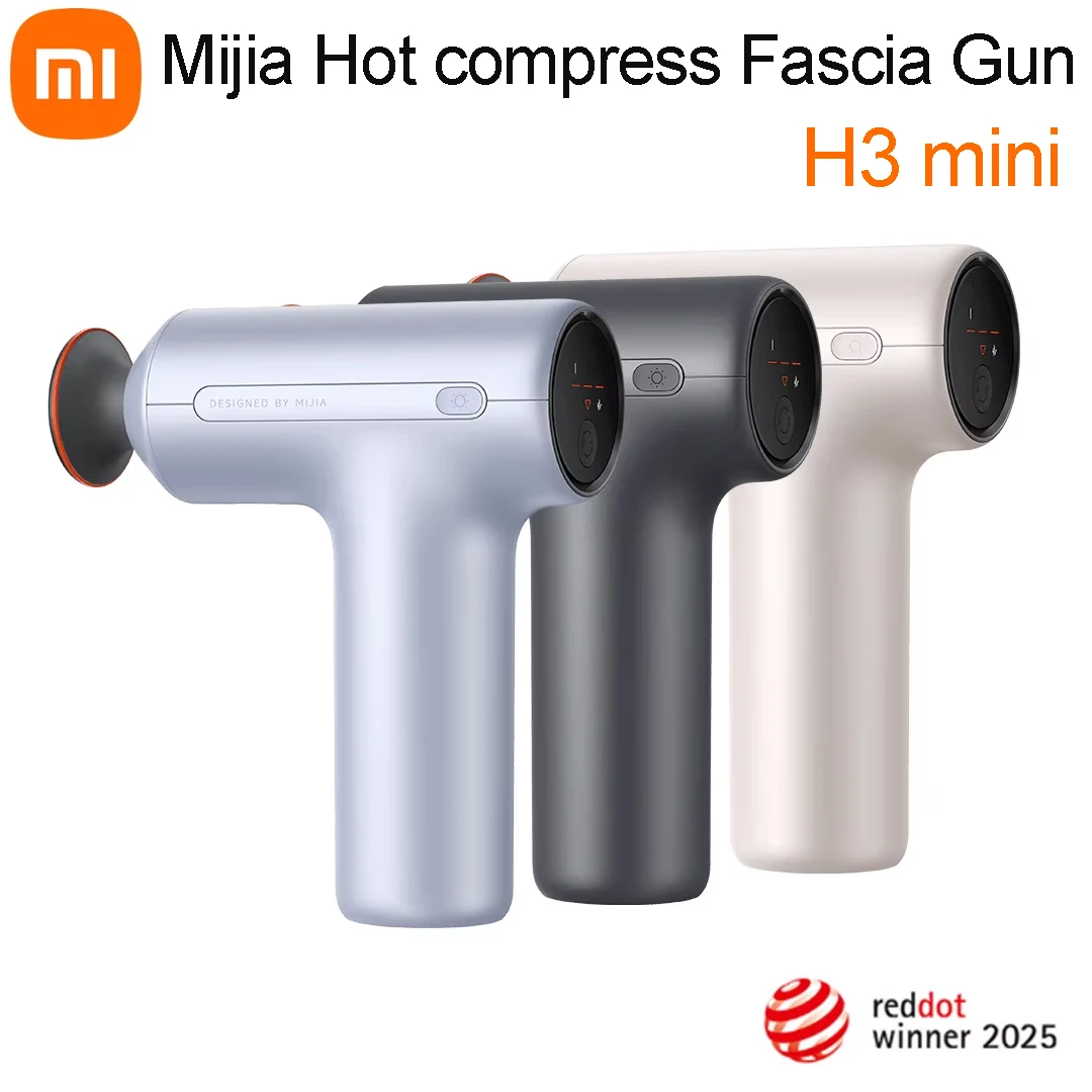 Xiaomi mijia الساخن ضغط اللفافة بندقية H3 البسيطة في الهواء الطلق المحمولة تدليك بندقية 12 كجم التوجه الاسترخاء العضلات 3-وضع السرعة 45dB الضوضاء