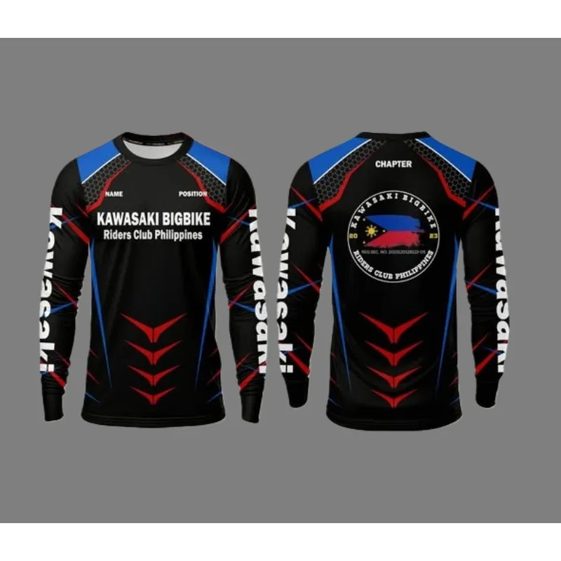 

Kawasaki New Quick drying Breathable Fashion Adult and Children's Mountain Off road Riding Long Sleeve Clothing