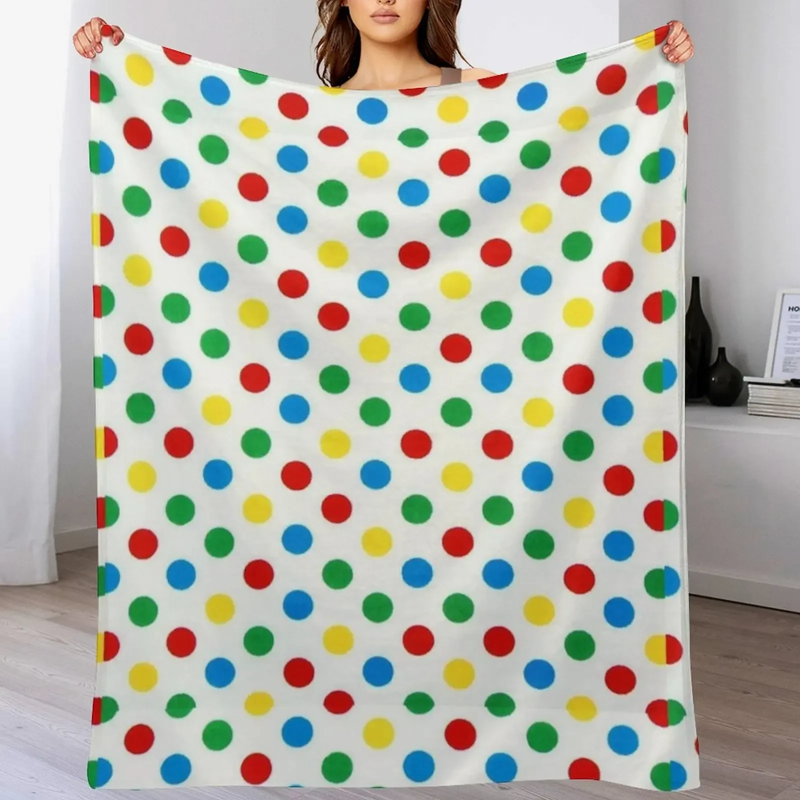 Children In Need Pudsey Bear Pattern Throw Blanket Wrinkle Resistant Lightweight Blanket