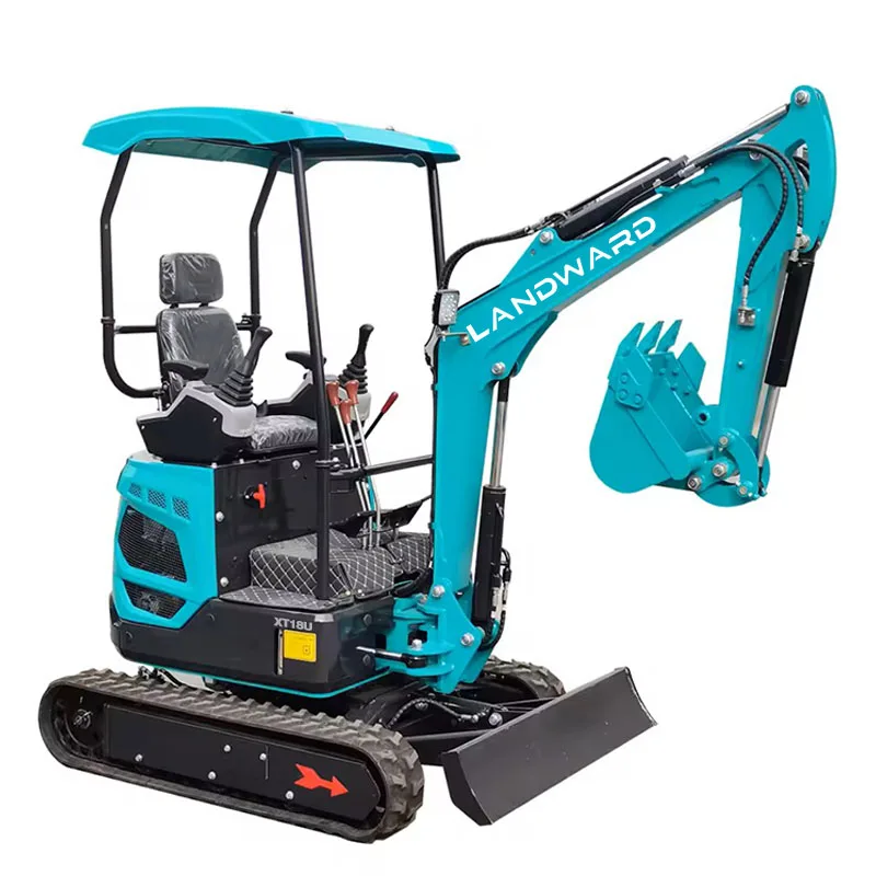 LANDWARD Factory Direct Sales 1000kg Mini Excavator 1.2 Tons Micro Excavator 1.8 Tons Kubota Excavator Price Customized