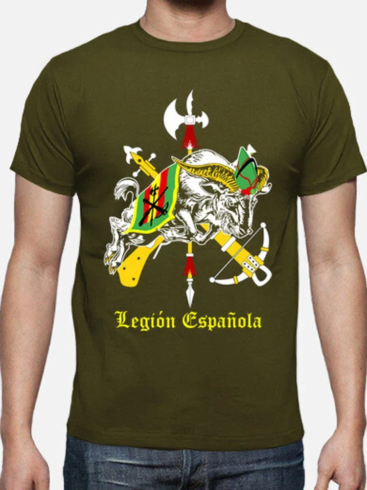 Cabra De La Legión Española. Spanish Legion Mascot Goat T-Shirt 100% Cotton O-Neck Short Sleeve Casual Mens T-shirt Size S-3XL