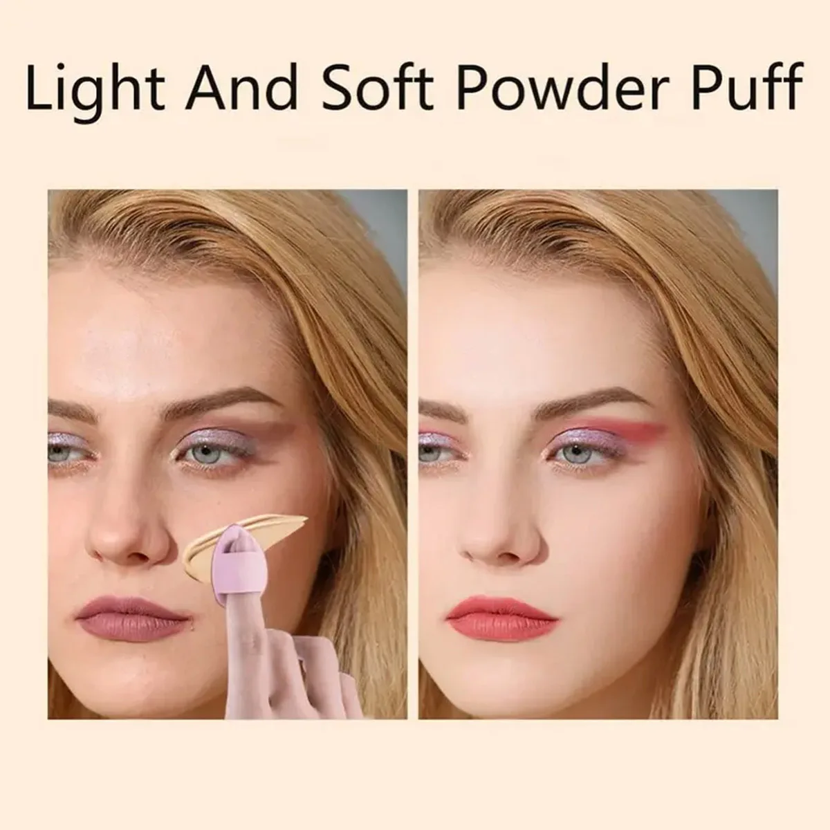 16Pcs Pink Makeup Sponge And Makeup Puff Set Suitable For Face Cream And Powder Concealer Powder Makeup Machine