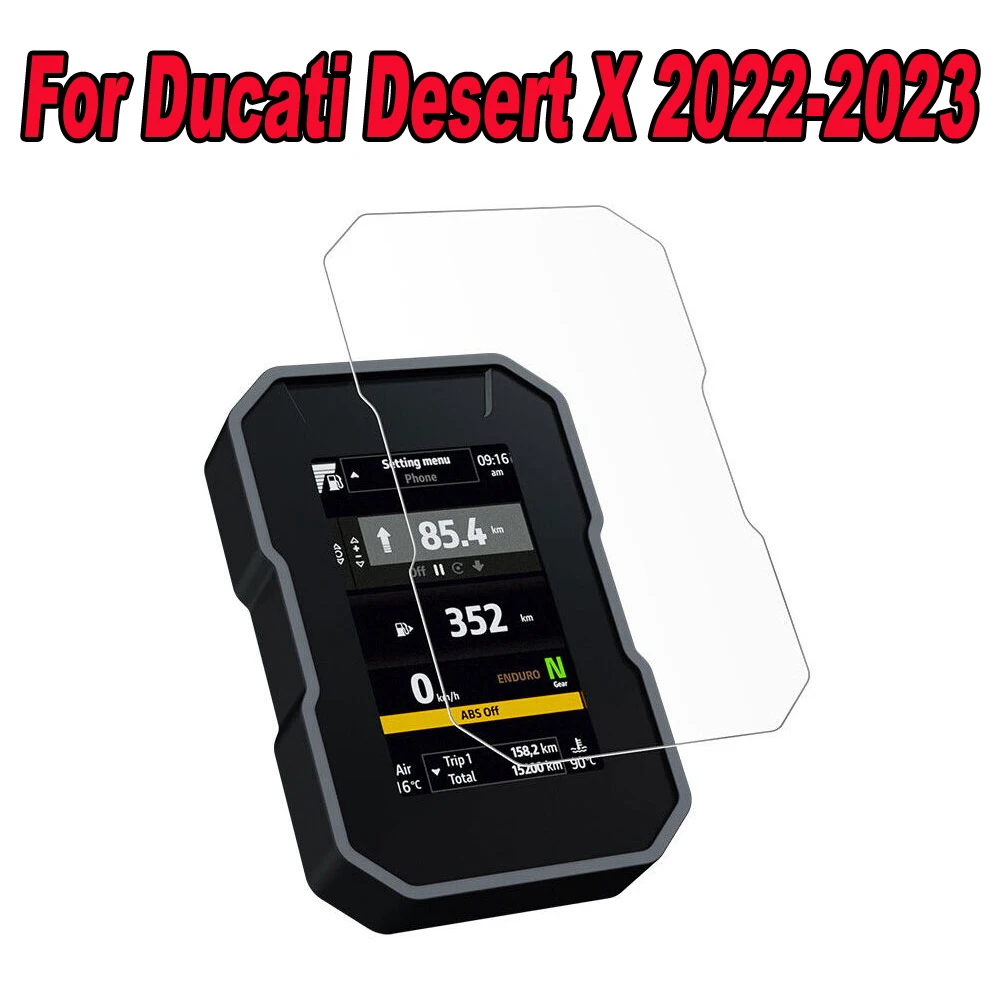 for ducati desert x 2022-2023 Accessories New Motorcycle Scratch Cluster Screen Dashboard Protection Instrument Film